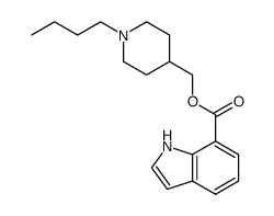 1H-Indole-7-carboxylic acid, (1-butyl-4-piperidinyl)Methyl ester图片