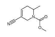 1(2H)-Pyridinecarboxylic acid,5-cyano-3,6-dihydro-2-methyl-,methyl ester结构式
