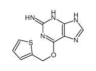 6-(thiophen-2-ylmethoxy)-7H-purin-2-amine结构式