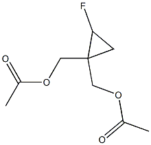 (2-Fluorocyclopropane-1,1-diyl)bis(methylene) diacetate结构式