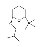 (2R,6S)-2-tert-butyl-6-(2-methylpropoxy)oxane结构式