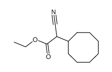 1-cyano-1-ethoxycarbonyl-1-cyclooctylmethane Structure