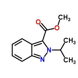 Methyl 2-isopropyl-2H-indazole-3-carboxylate结构式