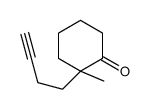 2-but-3-ynyl-2-methylcyclohexan-1-one Structure