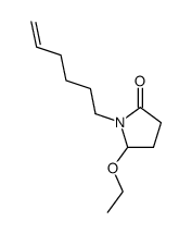2-Pyrrolidinone,5-ethoxy-1-(5-hexenyl)-(9CI) Structure