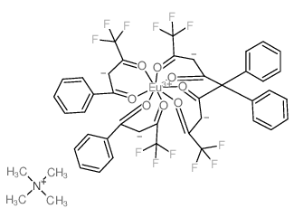 europium(3+),tetramethylazanium,4,4,4-trifluoro-1-phenylbutane-1,3-dione结构式