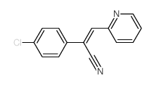 2-Pyridineacrylonitrile,a-(p-chlorophenyl)-(8CI) Structure