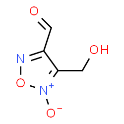 1,2,5-Oxadiazole-3-carboxaldehyde, 4-(hydroxymethyl)-, 5-oxide (9CI)结构式