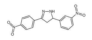 5-(3-nitrophenyl)-3-(4-nitrophenyl)-4,5-dihydro-1H-pyrazole Structure