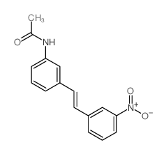 Acetamide,N-[3-[2-(3-nitrophenyl)ethenyl]phenyl]- Structure