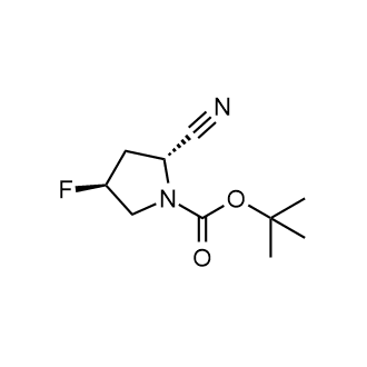 tert-Butyl(2R,4S)-2-cyano-4-fluoropyrrolidine-1-carboxylate Structure