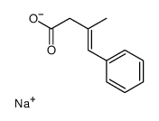 sodium 3-methyl-4-phenyl-3-butenoate structure
