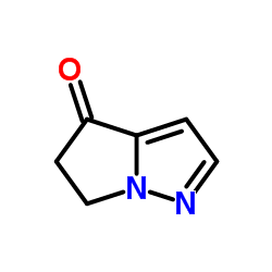 5,6-dihydropyrrolo[1,2-b]pyrazol-4-one结构式