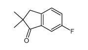 2,3-DIHYDRO-2,2-DIMETHYL-6-FLUORO-1H-INDEN-1-ONE Structure