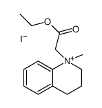 ethyl 2-(1-methyl-3,4-dihydro-2H-quinolin-1-ium-1-yl)acetate,iodide结构式