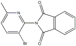 2-(3-bromo-6-methylpyridin-2-yl)isoindoline-1,3-dione Structure