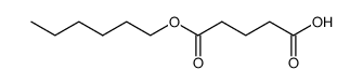 pentanedioic acid monohexyl ester Structure