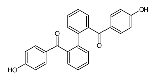 [2-[2-(4-hydroxybenzoyl)phenyl]phenyl]-(4-hydroxyphenyl)methanone结构式