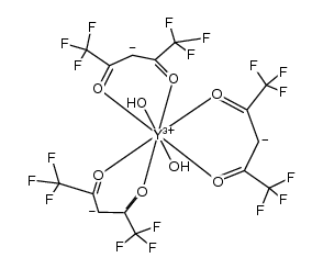 Y(hfac)3(H2O)2结构式