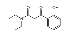 N,N-diethyl-3-(2-hydroxyphenyl)-3-oxopropanamide结构式
