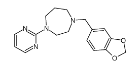 2-(Hexahydro-4-piperonyl-1H-1,4-diazepin-1-yl)pyrimidine结构式