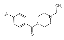(4-氨基苯基)(4-乙基哌嗪-1-基)甲酮结构式