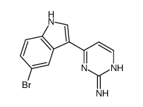 2-Pyrimidinamine, 4-(5-bromo-1H-indol-3-yl)- Structure