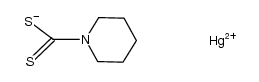 bis(piperidinecarbodithioato)mercury(II)结构式