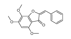 2-benzylidene-4,6,7-trimethoxy-1-benzofuran-3-one Structure