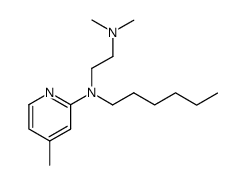 N-Hexyl-N',N'-dimethyl-N-(4-methyl-pyridin-2-yl)-ethane-1,2-diamine结构式