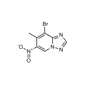 8-Bromo-7-methyl-6-nitro-[1,2,4]triazolo[1,5-a]pyridine Structure