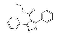 3,5-diphenyl-isoxazole-4-carboxylic acid ethyl ester结构式