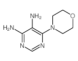 6-morpholin-4-ylpyrimidine-4,5-diamine结构式