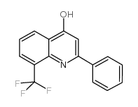 4-HYDROXY-2-PHENYL-8-TRIFLUOROMETHYLQUINOLINE structure
