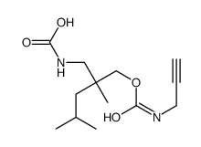 [2,4-dimethyl-2-(prop-2-ynylcarbamoyloxymethyl)pentyl]carbamic acid结构式