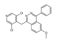 1-[(3,5-dichloropyridin-4-yl)methyl]-6-methoxy-4-phenylphthalazine Structure