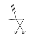 1,1-dibromo-2-ethynyl-2-methylcyclopropane structure