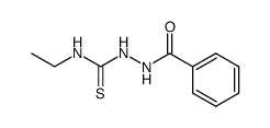 2-benzoyl-N-ethylhydrazinecarbothioamide structure