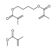 methyl 2-methylprop-2-enoate,4-(2-methylprop-2-enoyloxy)butyl 2-methylprop-2-enoate Structure