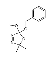 2-benzyloxy-2-methoxy-5,5-dimethyl-Δ3-1,3,4-oxadiazoline结构式