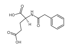 N-phenylacetyl-L-glutamic acid结构式