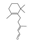 (E)-3-methyl-5-(2',6',6'-trimethylcyclohex-1'-en-1'-yl)pent-2-enal结构式