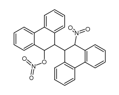 nitric acid-(10'-nitro-9,10,9',10'-tetrahydro-[9,9']biphenanthryl-10-yl ester)结构式
