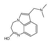 7-[(Dimethylamino)methyl]-3,4-dihydropyrrolo[1,2,3-ef]-1,5-benzodiazepin-2(1H)-one Structure