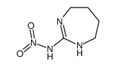Hexahydro-2-(nitroimino)-1H-1,3-diazepine结构式