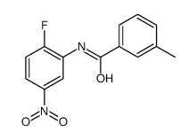 N-{2-fluoro-5-nitrophenyl}-3-methylbenzamide Structure