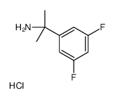 2-(3,5-Difluorophenyl)-2-propanamine hydrochloride (1:1)结构式