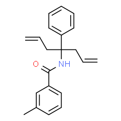 3-methyl-N-(4-phenylhepta-1,6-dien-4-yl)benzamide structure