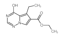 5-乙基-4-羟基吡咯并[1,2-f] [1,2,4] 三嗪-6-羧酸盐结构式