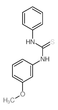 Thiourea,N-(3-methoxyphenyl)-N'-phenyl- Structure